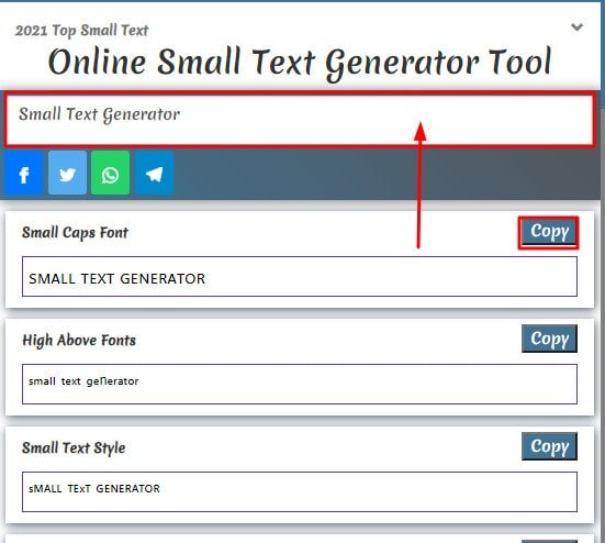 How to Use Small Text Generator